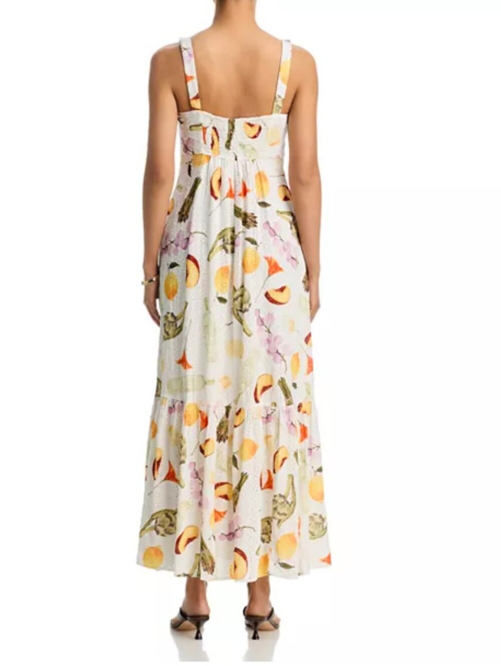 AQUA x Lisa Says Gah Printed Eyelet Maxi Dress NWT XXL - Picture 3 of 7
